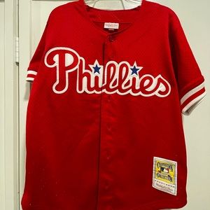 Mitchell & Ness Sz Medium Phillies Batting Practice jersey.